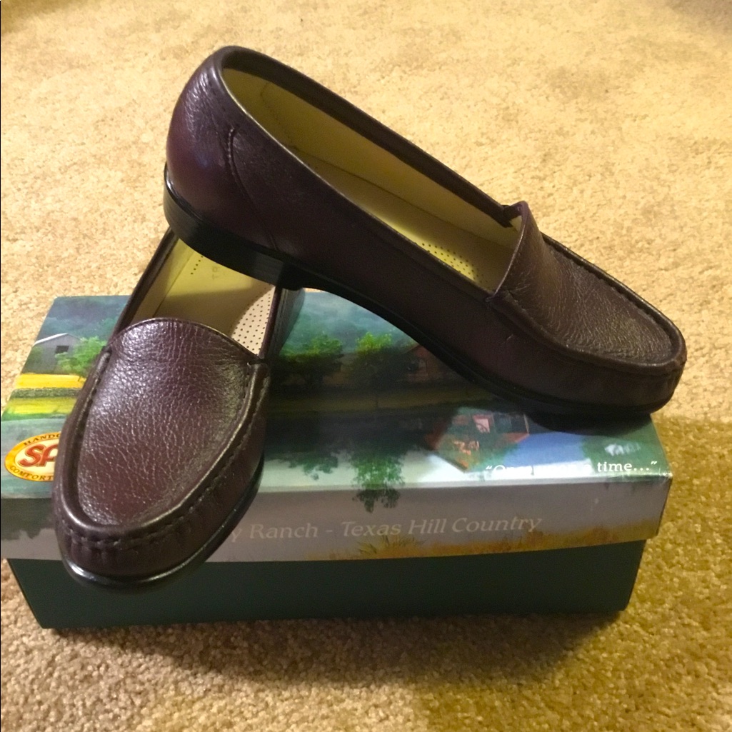 Sas Simplify Brown Leather Comfort Loafers